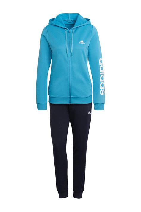 adidas blauw joggingpak|adidas trainingspak dames.